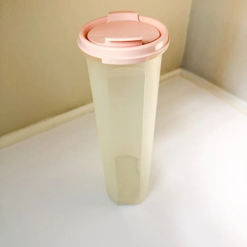 Tupperware 1661 Modular Mate Pasta‎ Spaghetti Keeper PINK Lid & Spaghetti Insert